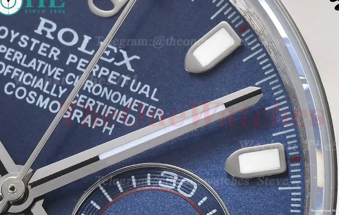 A3836 SS Stk SS Daytona Blue 40mm GDF 0405